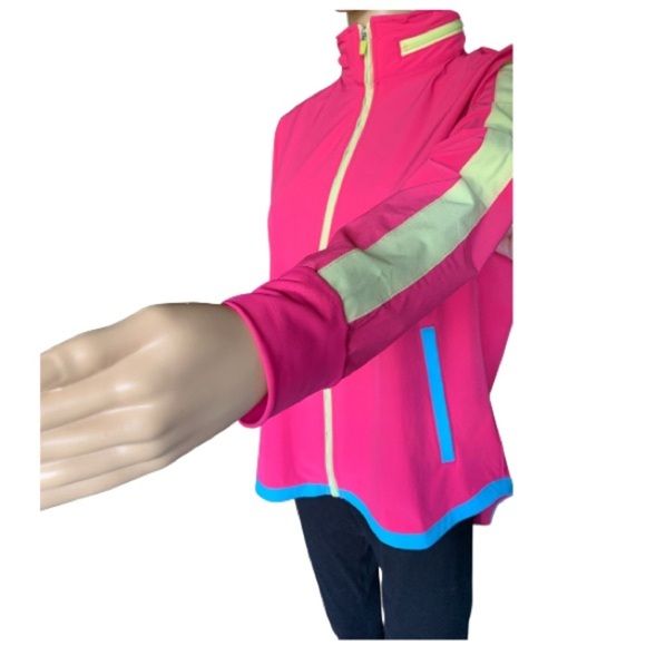 LANDSEND Women’s Woven Zip Cover Up Jacket, Water Resistant, Stowable Hood - Picture 5 of 10